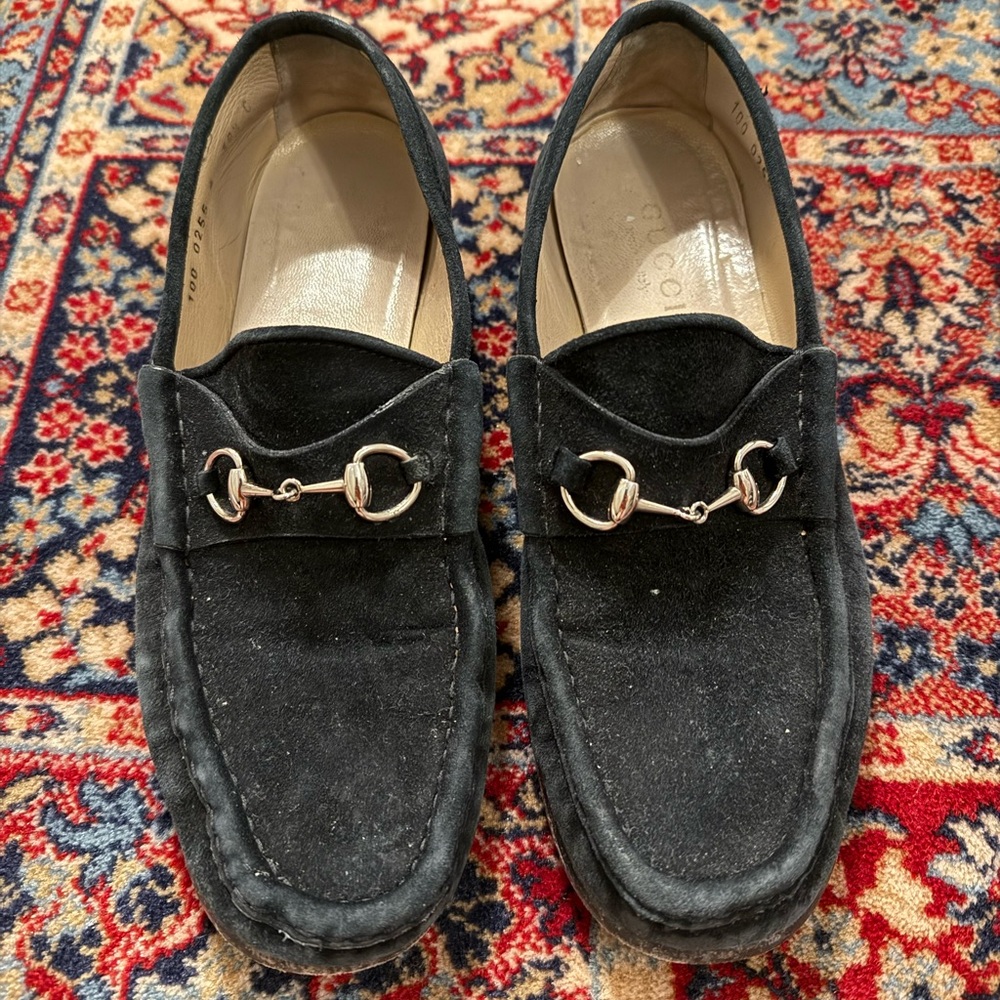 Gucci Horsebit Suede Loafer